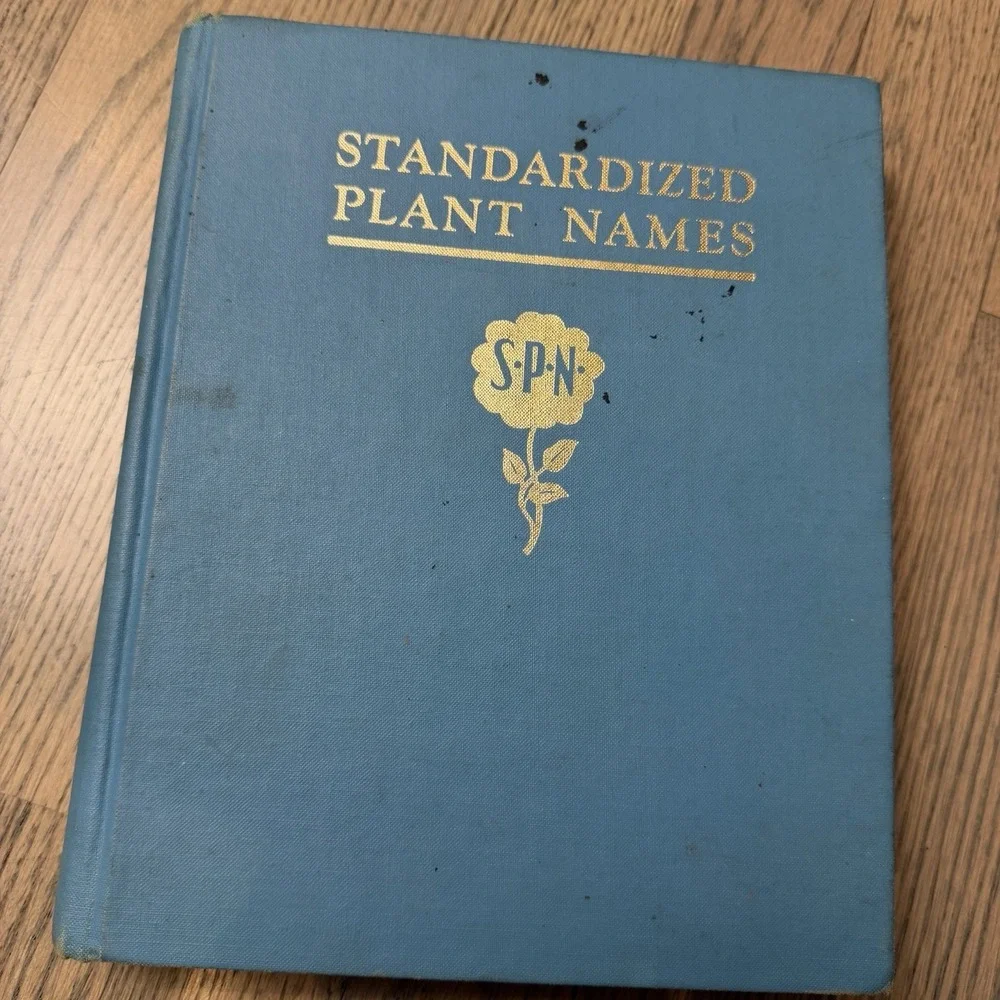 Standardized Plant Names 2nd Edition Kelsey, Harlan  1942 Gardening Horticulture